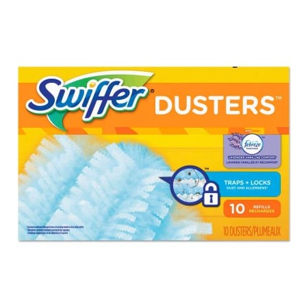 Procter & Gamble Swiffer Dust Lock Fiber Refill Dusters, Lavender Vanilla Scent, 10/Bx, 4Bx/Ctn - 21461CT